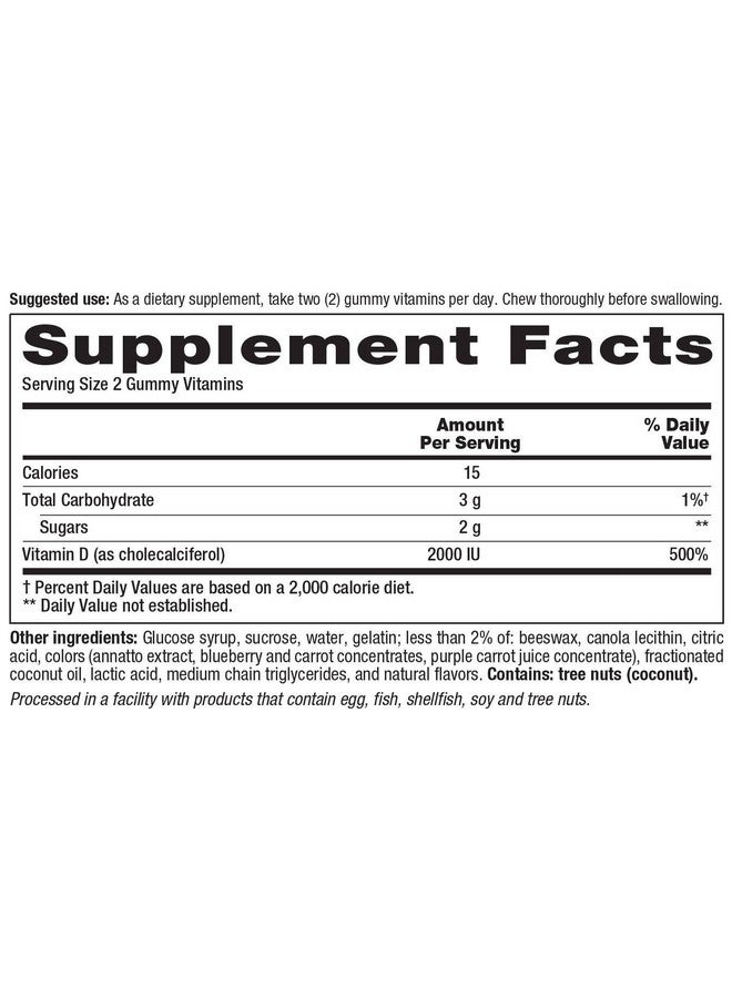 Vitafusion Vitamin D 2000 Iu Adult Gummies 275 Count - Image 3