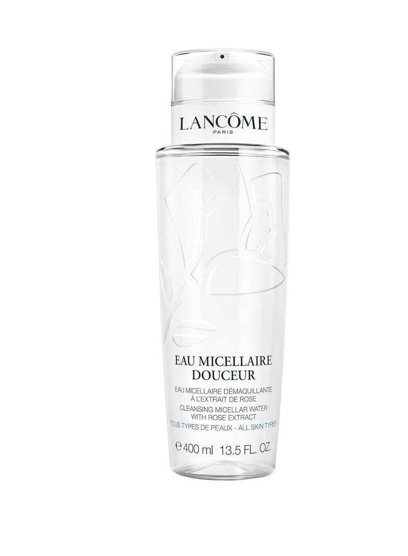 LANCOME Eau Fraiche Douceur Micellar Water Makeup Remover - Cleanses Skin & Removes Even Waterproof Makeup - 13.5 Fl Oz - Image 1