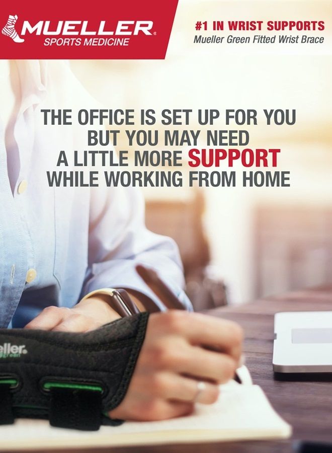 Mueller Sports Medicine Green Fitted Wrist Brace for Men and Women, Support and Compression for Carpal Tunnel Syndrome, Tendinitis, and Arthritis, Left Hand, Black, Large/X-Large - Image 5
