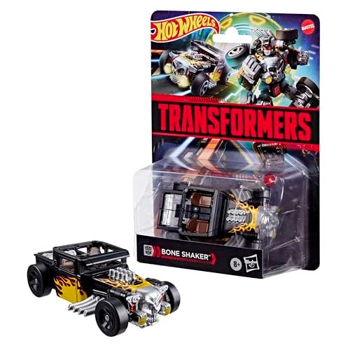 TRANSFORMERS تحويلات هوت ويلز التعاونية × بون شيكر فئة ديلوكس 5 إنش شخصية عمل روبوت تتحول إلى سيارة ألعاب سيارات للأعمار من 8 سنوات - Image 5