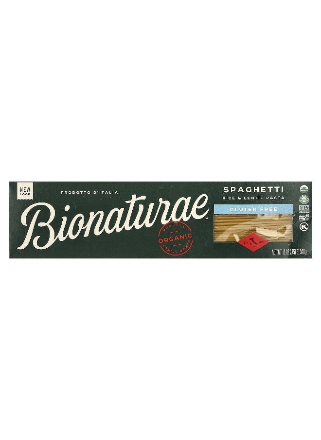 bionaturae - Bionaturae, Organic Gluten Free Rice & Lentil Pasta, Spaghetti, 12 oz (340 g) - Image 1