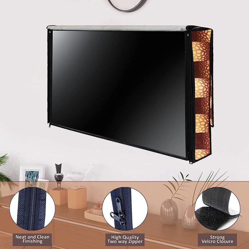 Vocal Polyvinyl Chloride (Pvc) Led Tv Cover For Samsung 55 Inches Led Tvs (All Models) - Dustproof Television Cover Protector For 55 Inch Lcd, Led, Plasma Television Cled1-P032-55 - Image 2