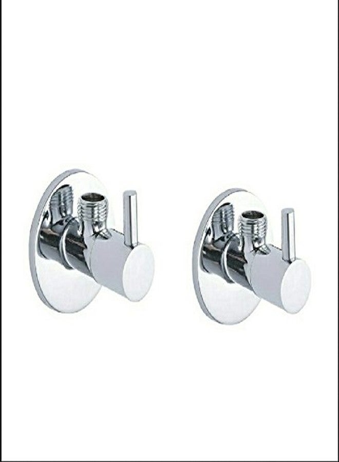 10X Brass Angle Cock Turbo AV-565I Wall Mounted Chrome Plated Set of 2 PCS - Image 1
