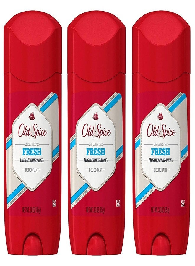 Procter & Gamble Old Spice High Endurance Long Lasting Deodorant Fresh 3 Ounce (Pack of 3) - Image 1