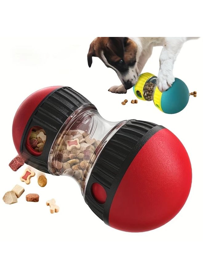 1pc Interactive Pet Feeding Trainer Slow Food Dispenser Black Red Automatic Treat Dispenser for Dogs Cats Training Slow Eating Durable ABS Construction No Batteries Needed Puppies Kittens Senior Pets - Image 3