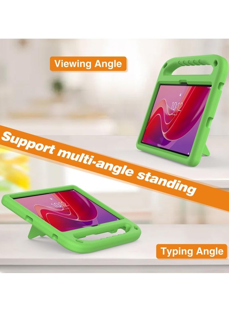 عام غطاء أطفال للينوفو تاب 10.1 إنش 2025 (طراز TB311FU / TB311XU) - [صديق للأطفال] غطاء لوحي متين وخفيف الوزن من مادة EVA مع مقبض وحامل مقاوم للصدمات - Image 2