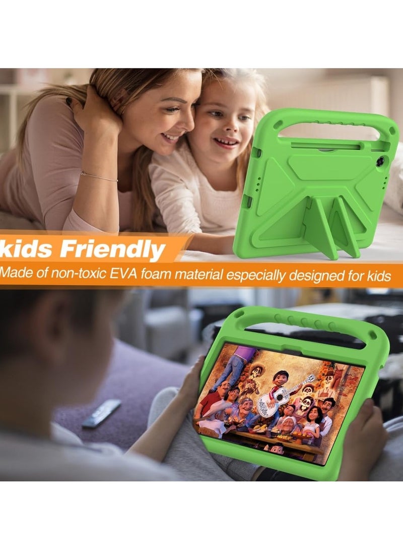 عام غطاء أطفال للينوفو تاب 10.1 إنش 2025 (طراز TB311FU / TB311XU) - [صديق للأطفال] غطاء لوحي متين وخفيف الوزن من مادة EVA مع مقبض وحامل مقاوم للصدمات - Image 3