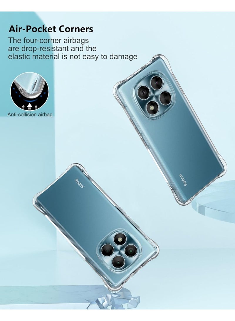 Case Xiaomi Redmi Note 14 Pro 4G / Poco X7 5G Case Clear, Protective Case Xiaomi Redmi Note 14 Pro 5G / Thin with Drop-Proof Corner Cases Silicone TPU Case - - Image 4