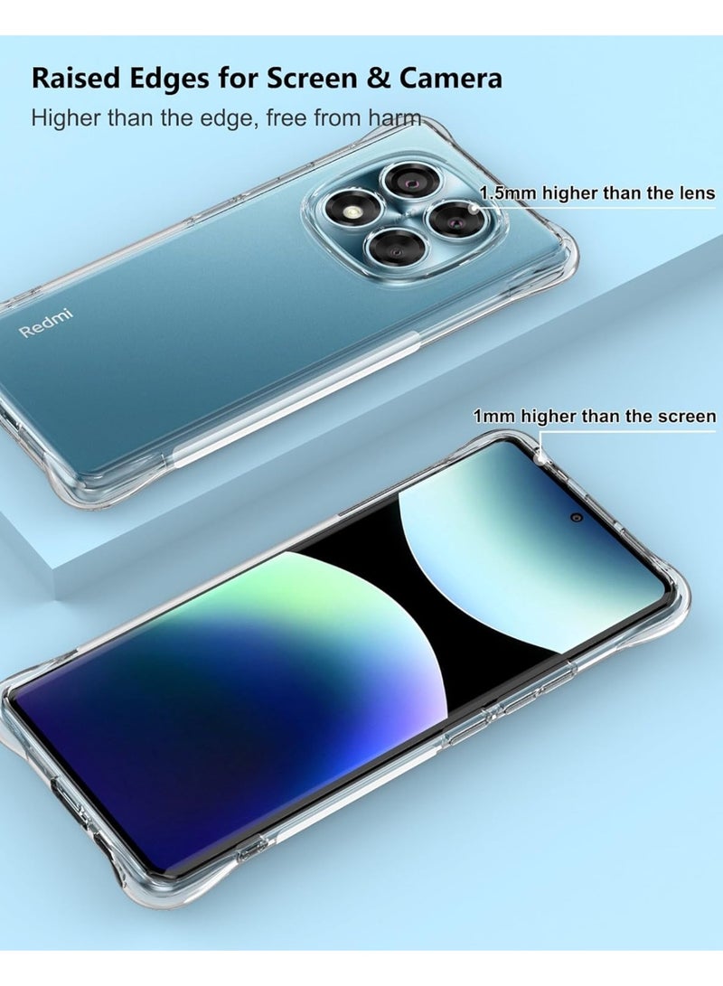 Case Xiaomi Redmi Note 14 Pro 4G / Poco X7 5G Case Clear, Protective Case Xiaomi Redmi Note 14 Pro 5G / Thin with Drop-Proof Corner Cases Silicone TPU Case - - Image 3