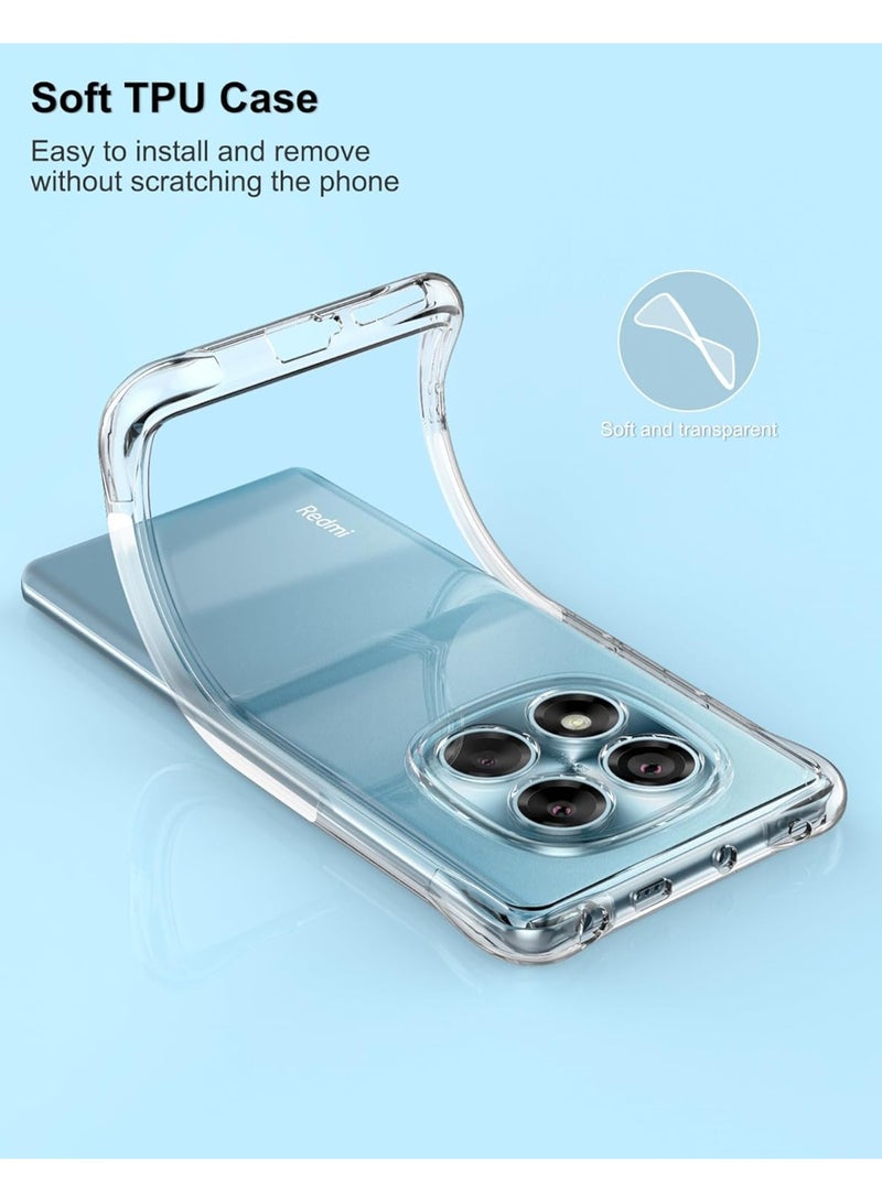 Case Xiaomi Redmi Note 14 Pro 4G / Poco X7 5G Case Clear, Protective Case Xiaomi Redmi Note 14 Pro 5G / Thin with Drop-Proof Corner Cases Silicone TPU Case - - Image 2