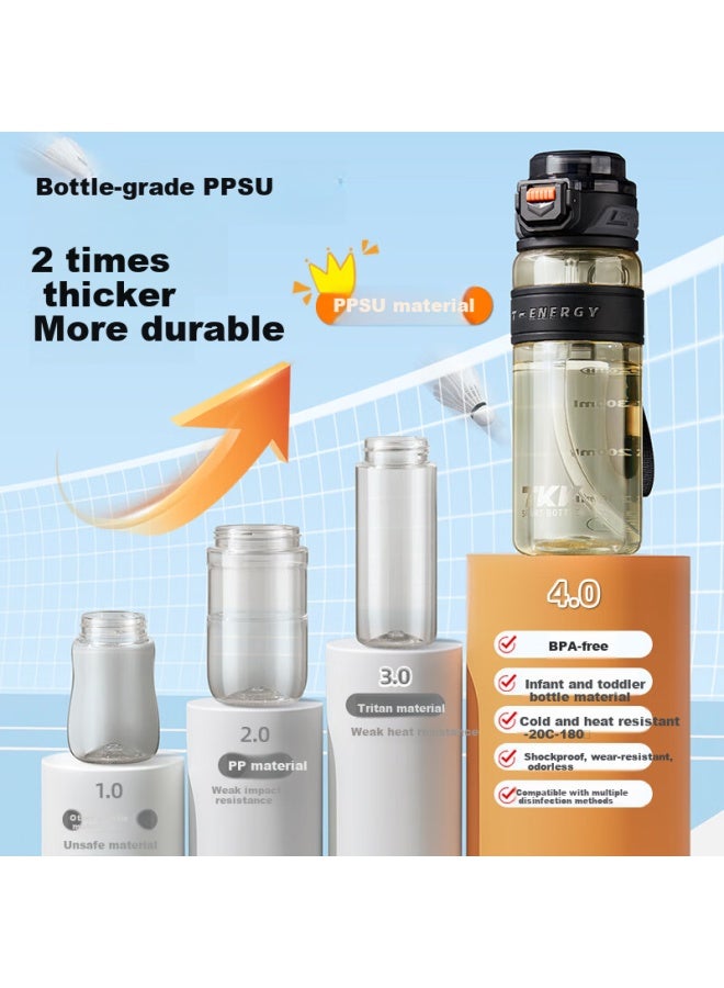 Tkk Plastic Water Bottle Food Grade Ppsu Sports Bottle High Temperature Resistant Fitness Cup Large Capacity Children Student Water Bottle - Image 2