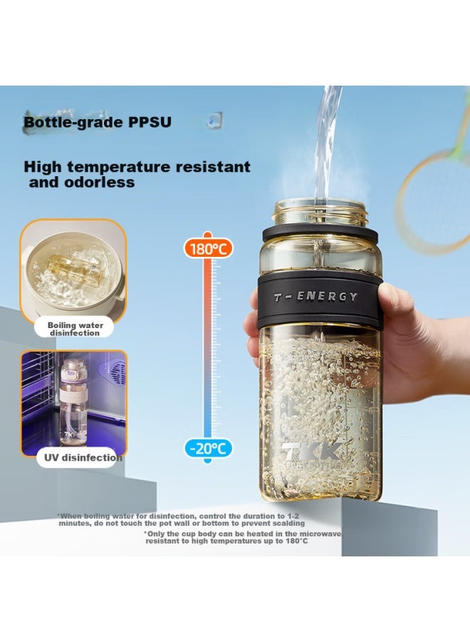 Tkk Plastic Water Bottle Food Grade Ppsu Sports Bottle High Temperature Resistant Fitness Cup Large Capacity Children Student Water Bottle - Image 1