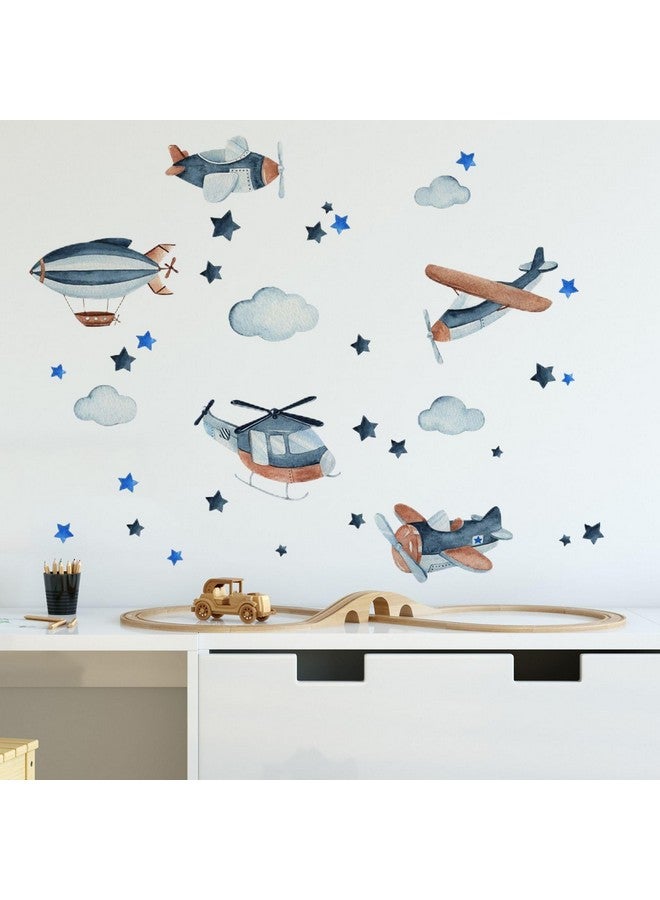 Saomour Boho Airplane Stickers Plane Wall Decals for Bedroom Living Room Kids Room Playroom Decor - Image 4