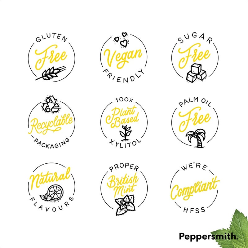 Peppersmith 100% Xylitol Mints with Sicilian Lemon and Fine English Peppermint - Pack of 12 (Total 300 Mints) - Image 5