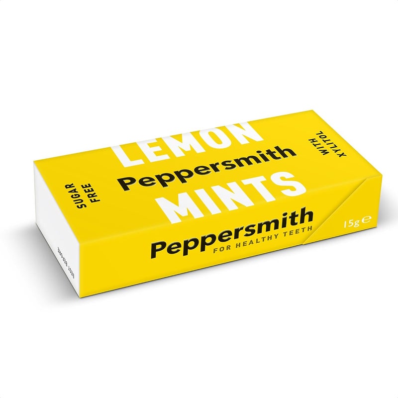 Peppersmith 100% Xylitol Mints with Sicilian Lemon and Fine English Peppermint - Pack of 12 (Total 300 Mints) - Image 4