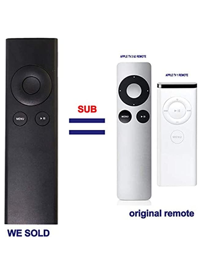 Zaboon New Replacement Remote Control Fit For Apl Tv 1 2 3 A1427 A1469 A1378 A1294 Md199Ll A Mc572Ll A Mc377Ll A Mm4T2Am A Mm4T2Zm A And Mac Music System Black - Image 2