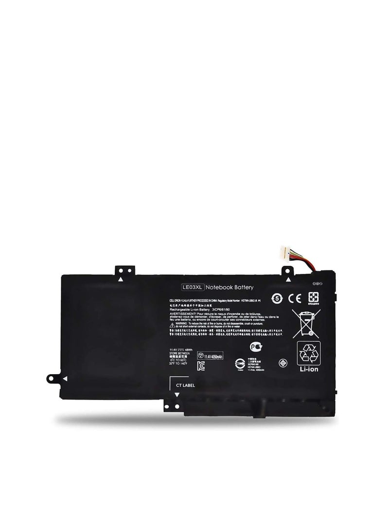 Terabyte LE03XL LE03 Laptop Battery for HP Pavilion X360 13-s120nr 13-s000 15-bk000 Envy X360 M6-W101dx W102dx W103dx W010dx HSTNN-PB6M HSTNN-YB5Q HSTNN-UB60 796220-831 796356-005 TPN-W113 W114 TPN-W116 48Wh - Image 1
