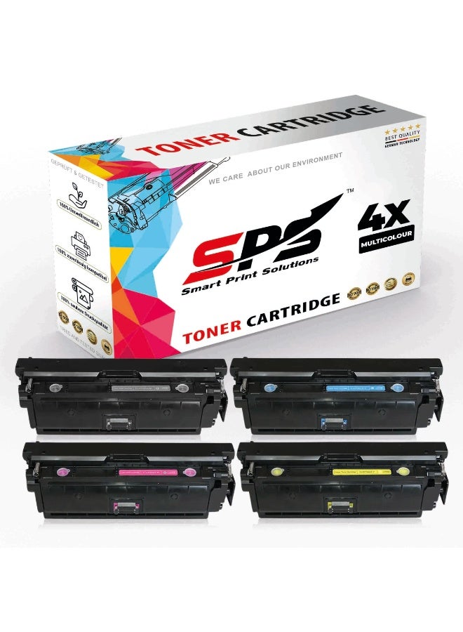Smart Print Solutions SPS Compatible Toner Cartridges for HP - 508A | 4x Multicolor | Yield upto 6,000 Pages - Image 1