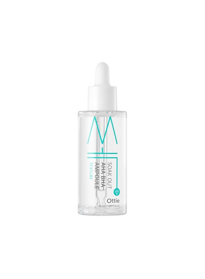 Ottie Soak Out AHA BHA Ampoule 50ml | Deep Pore Cleansing & Skin Renewal | Exfoliating Korean Ampoule - Image 1