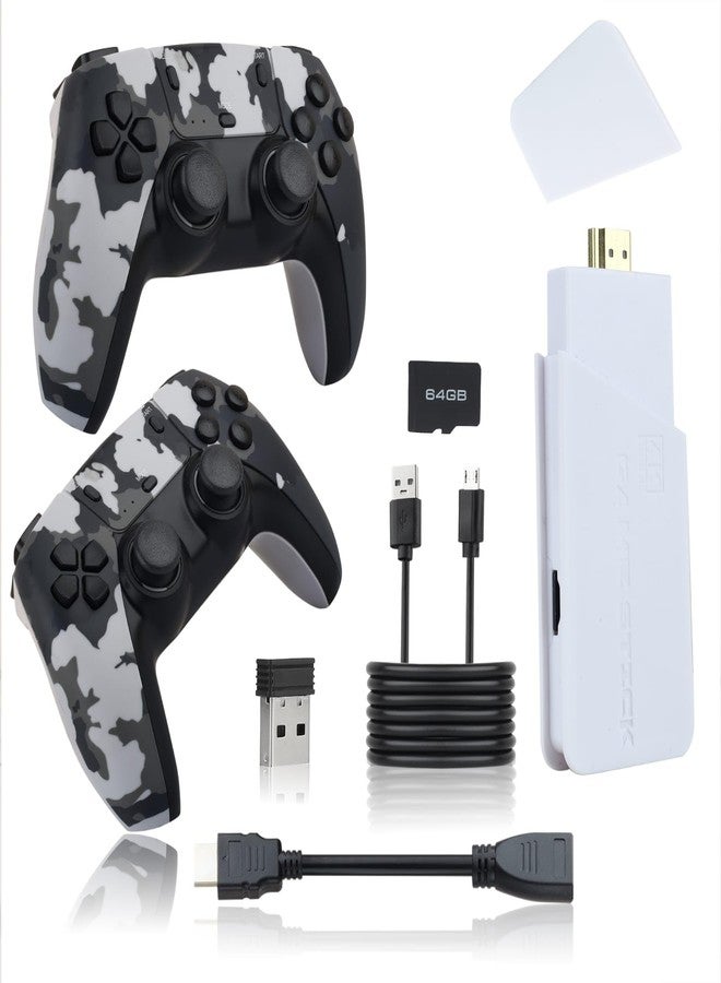 Playtastic Wireless Video Games for Tv Gaming, Retro Gaming Console with Game Stick 4K Ultra HD Game Stick with 10 Emulators 24000+ Games 2.4G Wireless (Army) - Image 4