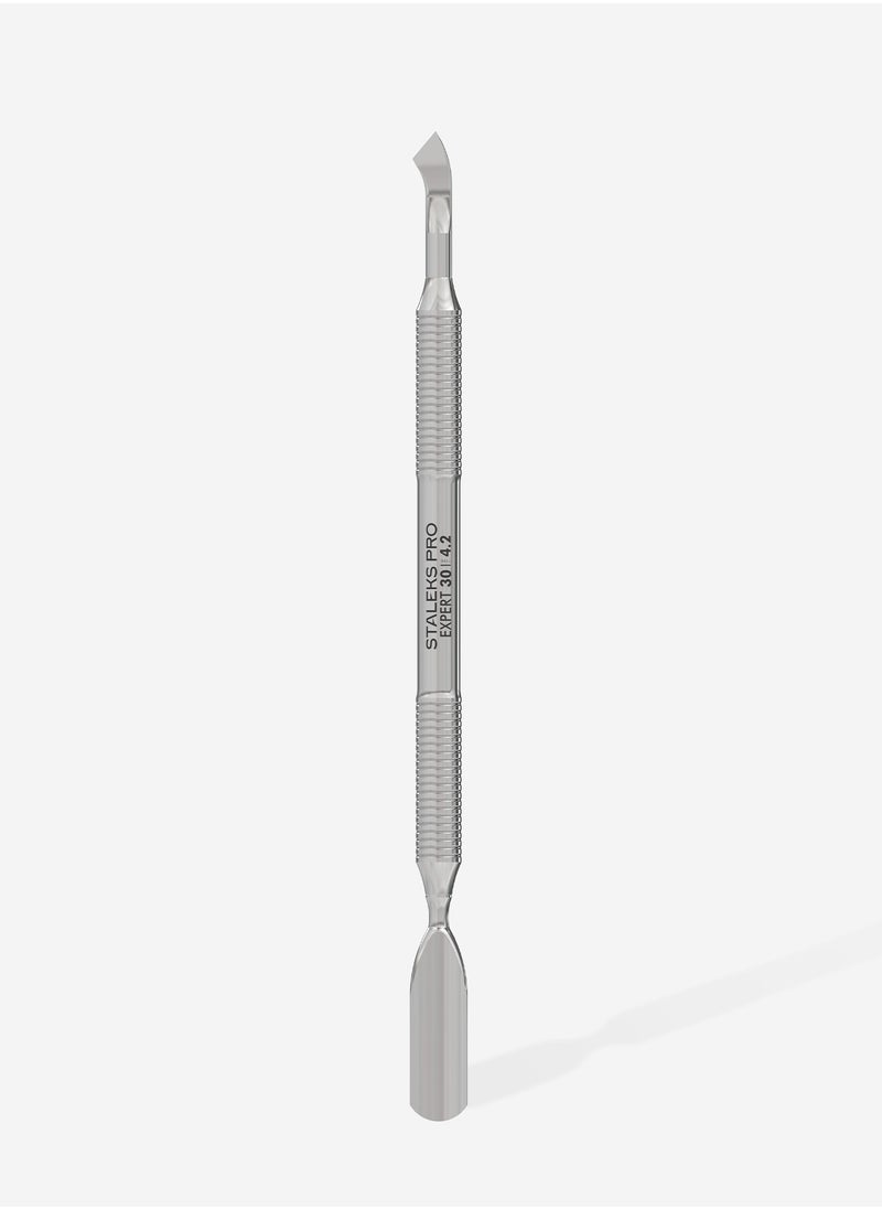 STALEKS PRO Manicure pusher - EXPERT 30 | TYPE 4.2 (rounded wide pusher and bent blade)  - Image 3