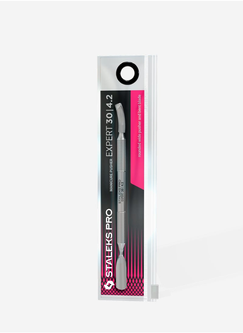 STALEKS PRO Manicure pusher - EXPERT 30 | TYPE 4.2 (rounded wide pusher and bent blade)  - Image 4
