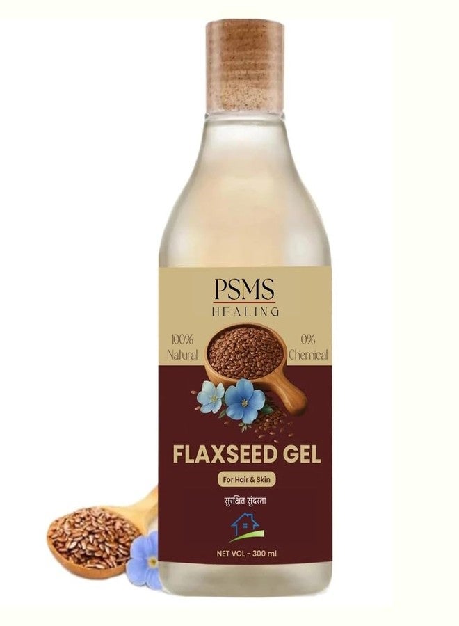 PSMS Flaxseed Gel With Vitamin E For Hair & Skin, Strengthens & Nourishes Hair (300 ml) - Image 1