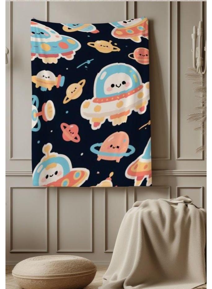 عام بطانية رقيقة من الفانيلا الكرتونية للأطفال والرضع (دافئة ومريحة، ومناسبة للنوم والألعاب) 70 سم * 100 سم - Image 1