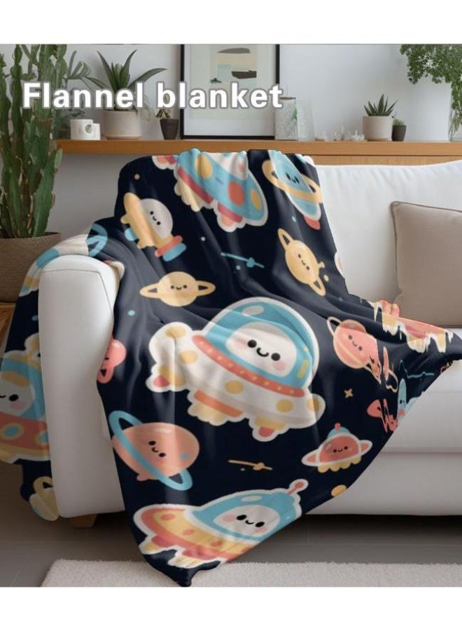 عام بطانية رقيقة من الفانيلا الكرتونية للأطفال والرضع (دافئة ومريحة، ومناسبة للنوم والألعاب) 70 سم * 100 سم - Image 4