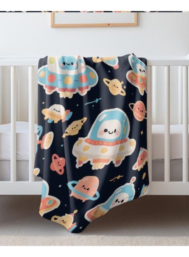 عام بطانية رقيقة من الفانيلا الكرتونية للأطفال والرضع (دافئة ومريحة، ومناسبة للنوم والألعاب) 70 سم * 100 سم - Image 2