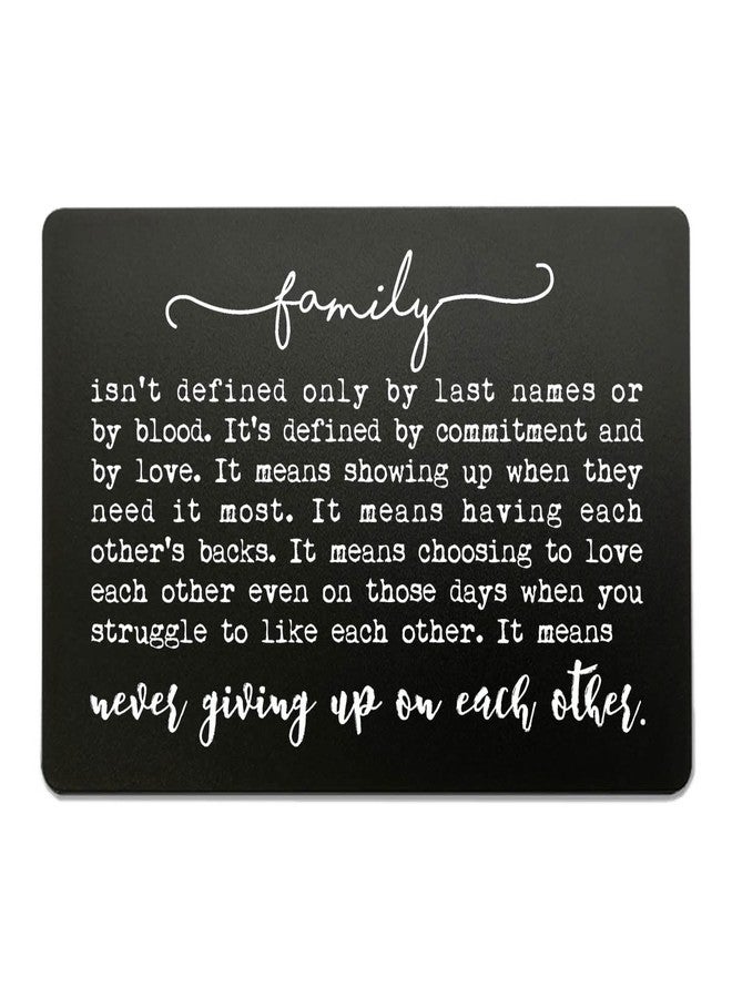 OFlyDesigns Family Isn't Defined Only By Last Names or By Blood, Wallet Insert Card Gift For Family, Friendship Gifts, Adopted Family, Gifts of Love, Never Giving Up On Each Other - Image 1
