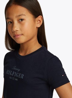 TOMMY HILFIGER Kids Tommy Script Ss T-Shirt  - Image 3
