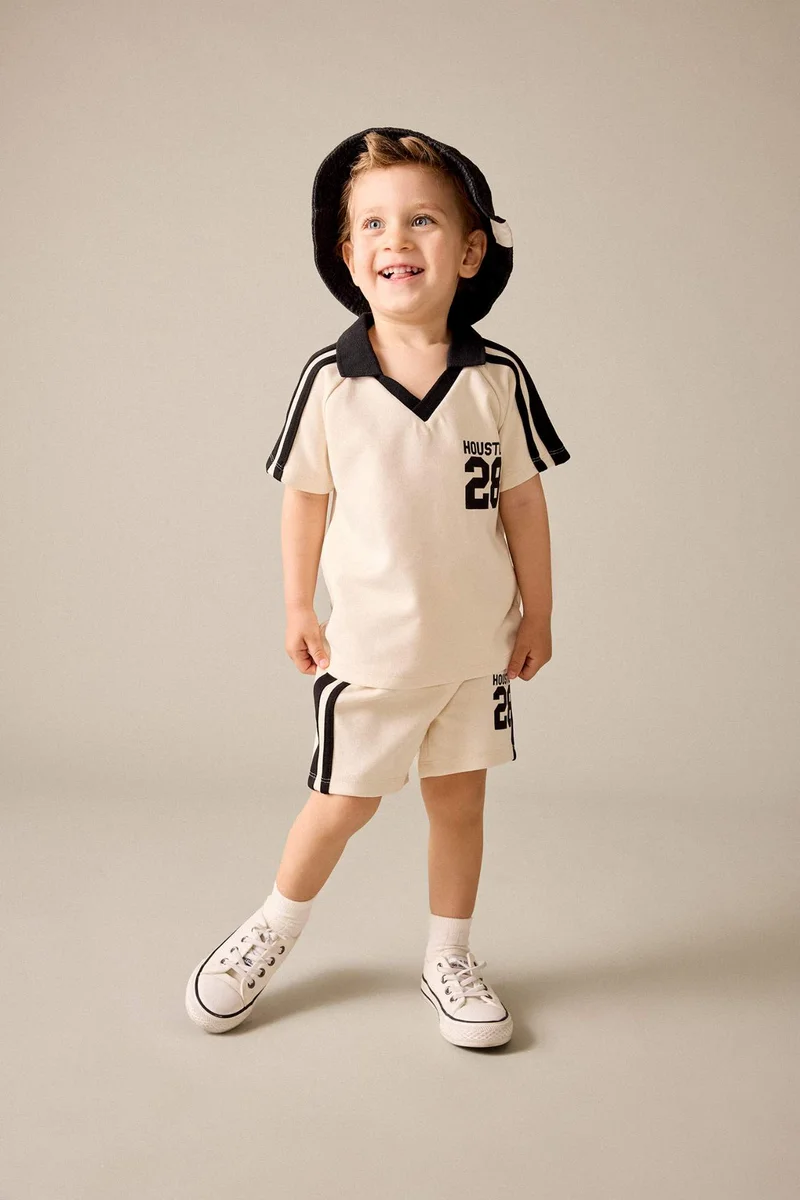 DeFacto Baby Boy Slogan Print 2 Piece Set