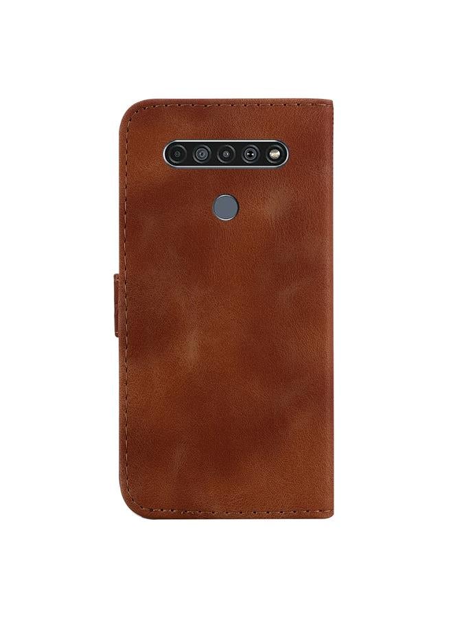 اس-توب جراب لهاتف LG K61 مصنوع من الجلد المنقوش على شكل 7 - Image 3