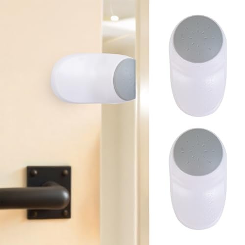 BASEEFY Baby Safety Door Stopper – Anti-Pinch Finger Guard Door Slam Stopper, Strong Adhesive 180° Rotating Child Safety Door Protector, EN71-3 Safety Certified (Pack of 2) - Image 1