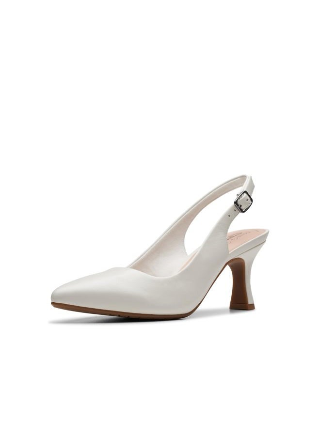 clarks Women's Kataleyna Step Pump, Off White Leather, 9 - Image 1