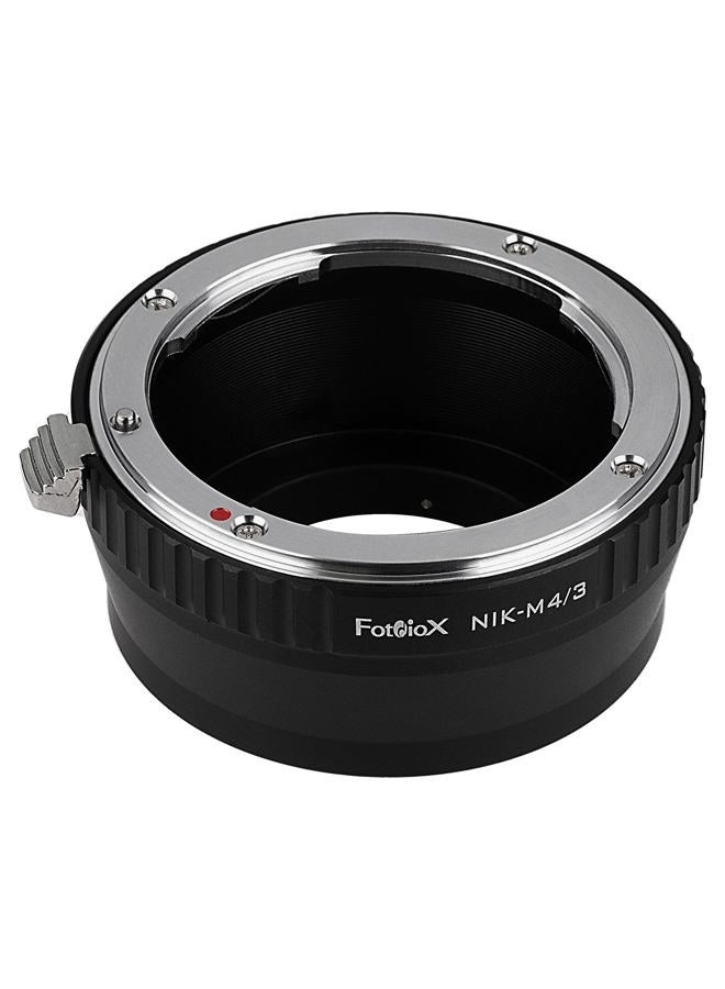 Fotodiox Lens Mount Adapter - Nikon Nikkor F Mount D/SLR Lens to Micro Four Thirds (MFT, M4/3) Mount Mirrorless Camera Body - Image 2