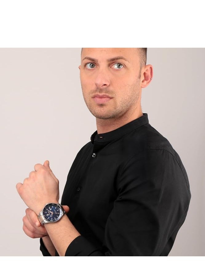 مازيراتي ساعة مازيراتي للرجال، فضي، - Image 4
