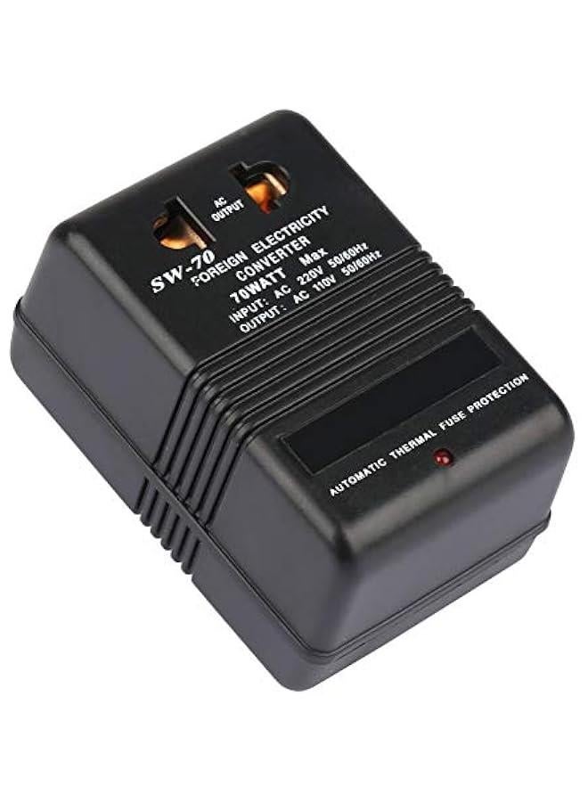 220V to 110V Step Down Voltage Converter Power Transformer 70W CN Plug  - Image 1