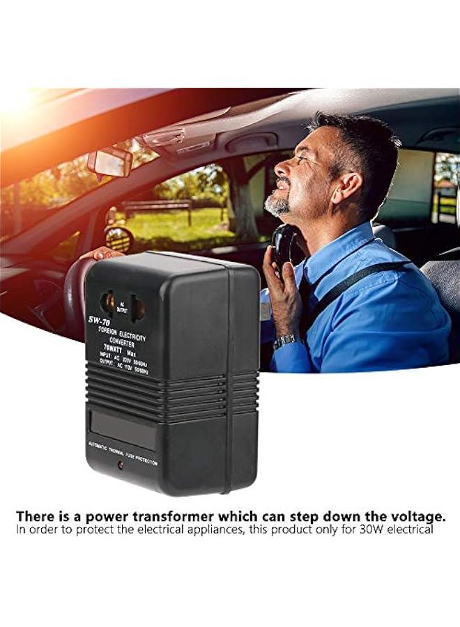 220V to 110V Step Down Voltage Converter Power Transformer 70W CN Plug  - Image 2