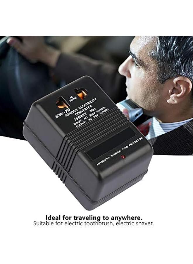 220V to 110V Step Down Voltage Converter Power Transformer 70W CN Plug  - Image 3