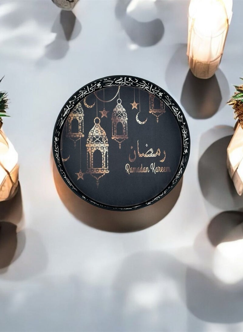 Sajadati Premium Ramadan Gift Set – Luxury Pink Turkish Prayer Mat (120x60 cm) & Elegant Wooden Food Serving Tray – Islamic Gift for Ramadan, Eid, Suhoor, Iftar, Muslim Prayer Rug, Home & Travel Essentials - Image 4