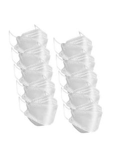 MUSK Pack Of 10 Pieces N95 Mask White For Adults  - Image 1