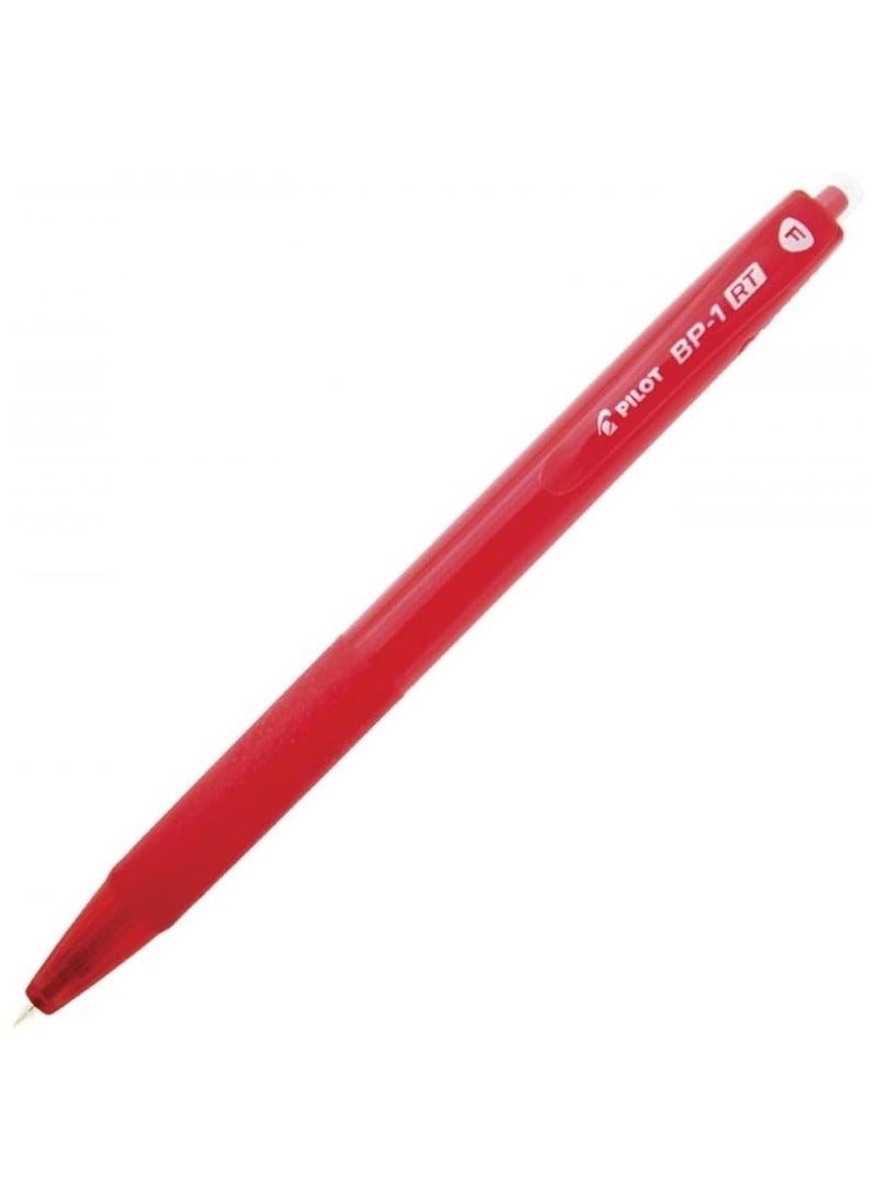 PILOT Pilot BP-1 RT 0.7mm Fine Tip Ball Pen with Soft Rubber Grip / Red Ink, Pack of 1  - Image 2