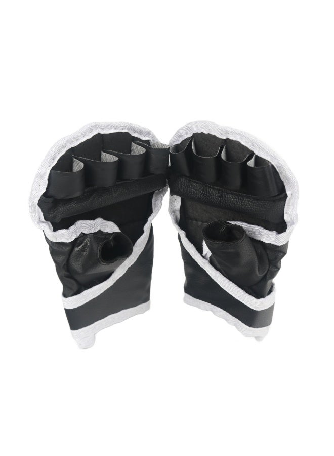 COYO Gloves for Adult Punching Bag Boxing Sparring Grappling, Half Finger with Thick Padding Long Wrist Wrap , Anti-Injury Shock Absorb Boxing Gloves Kickboxing Gloves - Image 1
