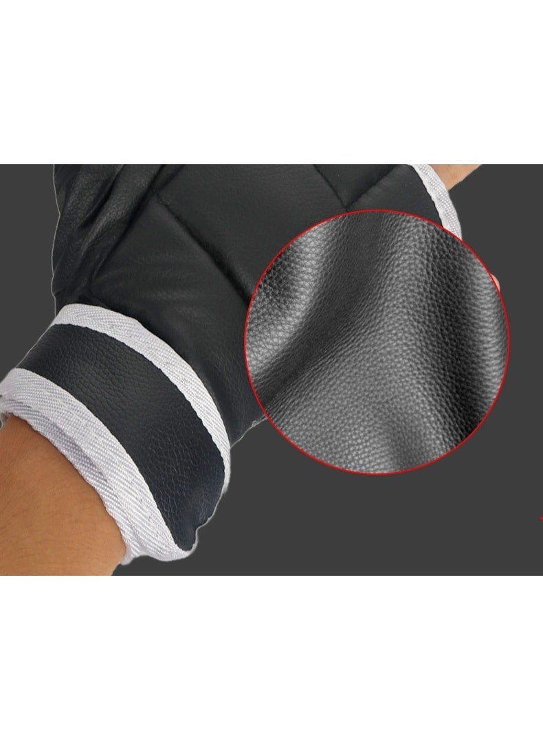 COYO Gloves for Adult Punching Bag Boxing Sparring Grappling, Half Finger with Thick Padding Long Wrist Wrap , Anti-Injury Shock Absorb Boxing Gloves Kickboxing Gloves - Image 3