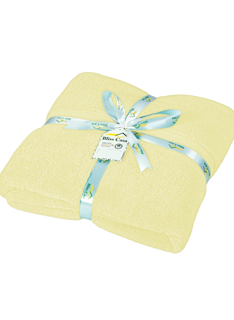 Bliss Casa 1-Piece Bath Sheets, 100% Combed Cotton 550 GSM Superior Quality Towels, Quick Dry Highly Absorbent, Thick, Soft and Hotel Bathroom Towels for Bath and Spa 90x180 cm