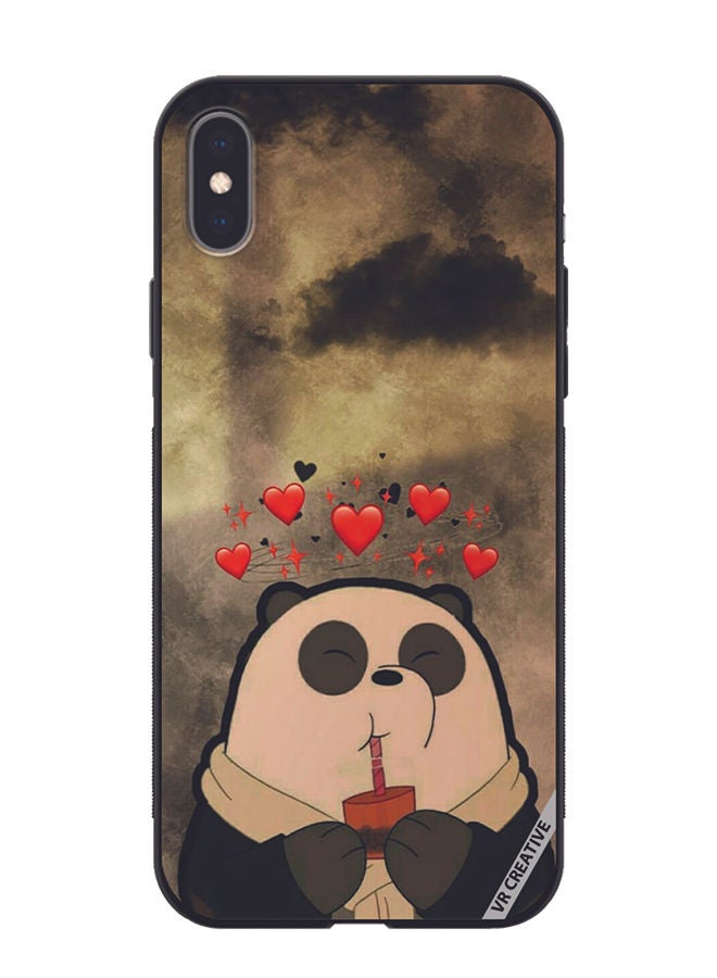 VR CREATIVE Protective Case Cover For Apple iPhone XS Max Panda Design Multicolour - Image 1