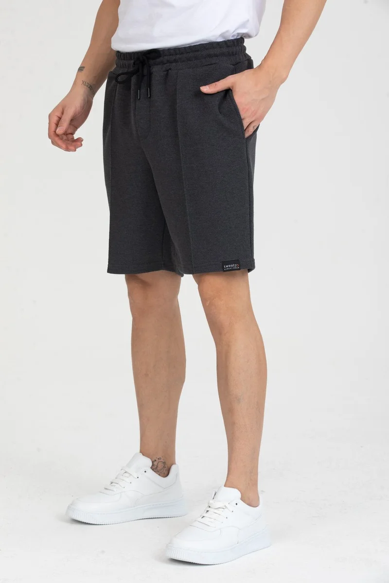 توينتي3 Men's Ribbed Regular Fit Shorts
