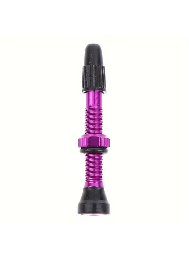 Green Tubeless Bike Tire Valve With Colored Caps Easy Installation For Mountain Road Bike ATV - Image 2